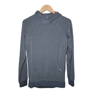 Icebreaker Merino Cool-Lite Women's XS Gray Pullover Hooded Sweatshirt Wool